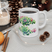 Succulent Mug, Birthday Gift, Gift For Succulent Lovers, Gardening Mug, Plant Mug, Best Friend Gift, Gift For Her, Gift For Him
