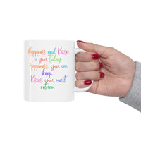 Loving Coffee Mug, Gift For Mom, Happy Mug, Gift Mug, Best Friend Gift, Gift For Her, Gift For Him, Happiness Mug, Return Kisses Mug