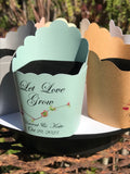 Samples Pack of Unique and Exclusive Succulent Wrappers for Wedding Favors as Thank You Gift