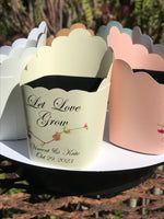 Samples Pack of Unique and Exclusive Succulent Wrappers for Wedding Favors as Thank You Gift