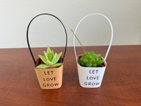 Wedding Favors Succulent Wraps with Handle, Kraft Paper and White